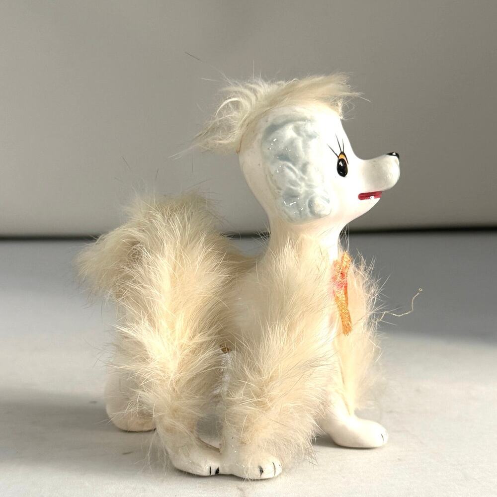 Vintage 1950’s ceramic poodle figurine made in Japan - Picture 6 of 12